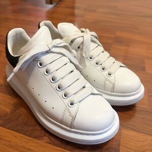 Alexander McQueen White and Black Sneakers
